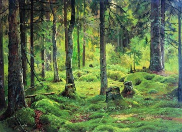 Deadwood 1893 paisaje clásico bosque Ivan Ivanovich Pinturas al óleo